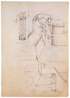 Drawings of Stairs and Architecture