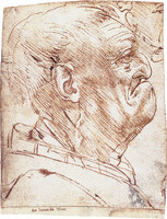 Grotesque Profile of a Man