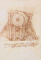 Manuscript page on the Sforza Monument