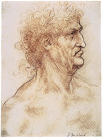 Profile of an Old Man Crowned with Bay Leaves