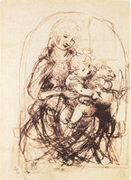 Study for the Madonna and the Child with a Cat