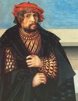 The Holy Kinship (detail: Self Portrait of Lucas Cranach the Elder)