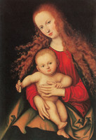 The Virgin and Child Holding a Piece of Bread