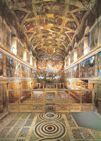 Interior view of the Sistine Chapel