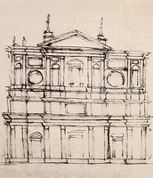 Project for the façade of the Basilica of San Lorenzo