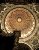 View of the dome of St Peter’s Basilica