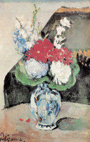 Flowers in a little Delft Vase