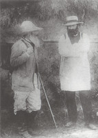 Photograph of Camille Pissaro and Paul Cézanne