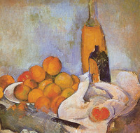 Still Life with Bottles and Apples