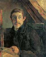 Self-Portrait in front of Easel