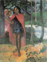 The Sorcerer of Hiva Oa (Marquesan man in the red cape)