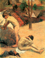 Young Breton Bathers