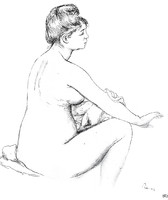 Seated Bather Drying her Arm