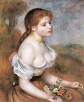 Young Girl with Daisies