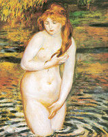 Young Woman Bathing