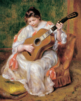 Young Woman Playing the Guitar