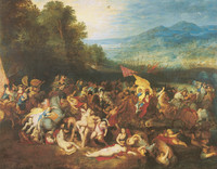 Jan Brueghel el Viejo y Pedro Pablo Rubens, La batalla de las Amazonas