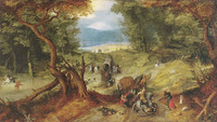 Jan I Brueghel l’Ancien et Sebastian Vrancx, Le Guet-Apens