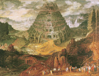 Jan Bruegel d.Ä. und Tobias Verhaecht, Der Turmbau zu Babel