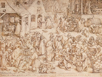 Pieter I Bruegel l’Ancien, La Charité, de la série des Vertus