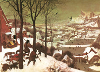 Pieter I Bruegel l’Ancien, Chasseurs dans la neige ou Retour des chasseurs