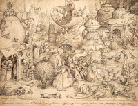 Pieter Bruegel d.Ä., Hochmut, aus der Reihe der Sieben Todsünden