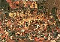 Pieter Bruegel el Viejo, El combate entre don carnaval y doña cuaresma