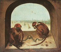 Pieter Bruegel d.Ä., Zwei Affen