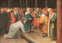 Pieter Bruegel d.J., Christus und die Ehebrecherin