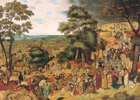 Pieter Bruegel d.J., Kreuztragung Christi