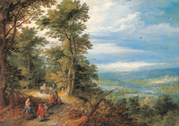 Jan Brueghel el Joven, Linde de bosque (Huída a Egipto)