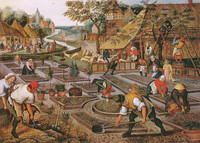 Pieter Brueghel el Joven, Preparación de los parterres (alegoría de la primavera)