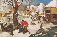 Pieter Bruegel d.J., Der Betrunkene wird von seiner Frau nach Hause geführt