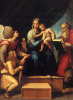 Hl. Familie mit Raffael, den Heiligen Tobias und Hieronymus oder Madonna mit dem Fisch