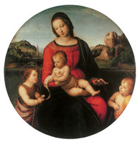 Madonna mit Kind und zwei Heiligen oder Madonna Terranuova