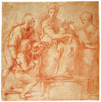 Study for The Madonna with a Fish