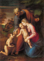 La Sainte Famille avec le petit saint Jean-Baptiste