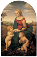 Madonna mit Kind und dem Hl. Johannes oder Madonna Belle Jardinière