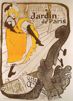 Jane Avril in the Jardin de Paris