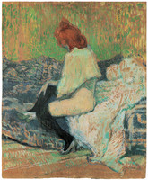 Red-Haired Woman Seated on a Divan