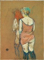 Two women half naked back - House of Rue des Moulins