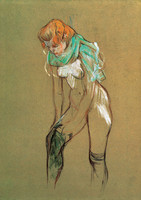 Woman Adjusting her Garter (study)