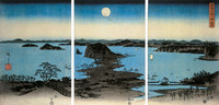 Nocturnal View of the Eight Famous Places of Kanazawa, from the series "Snow, Moon, Flowers"