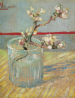 Blossoming Almond Branch in a Glass, Arles