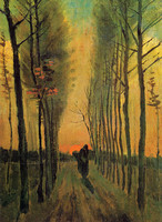 Lane of Poplars at Sunset, Nuenen