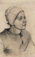 Peasant Woman in a White Bonnet, Nuenen