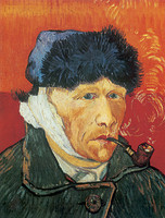 Self-Portrait with Bandaged Ear and Pipe, Arles