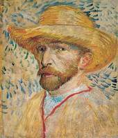 Self-Portrait with a Straw Hat, Paris