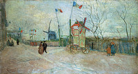 Street Scene in Montmartre: Le Moulin à Poivre, Paris