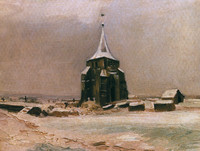 The Old Cemetery Tower in Nuenen in the Snow Storm, Nuenen